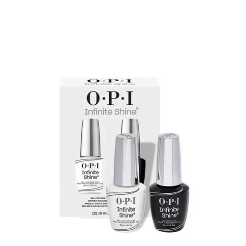 Coffret Opi Infinite Shine - Base 15ml - Top Coat 15ml - Effet Gel - Manucure Professionnelle Multicolore