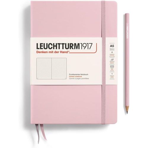 Teppc-361576 Carnet De Notes Medium (A5), Couverture Rigide, 251 Pages Numérotées, Powder, Pointillé