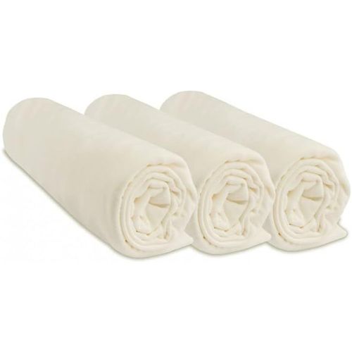 Kalanka-Lot De 3 Draps Housse Bébé Pour Couffin Berceau Nacelle Lit Bébé Lit Parapluie | 100% Coton | Extensible | Doux & Respirant | Marque |Label Oeko-Tex | Fabriqué En Europe (Écru, 70x160)