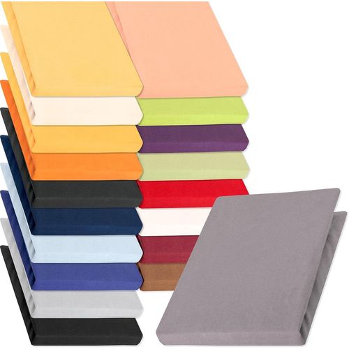 Tianyi-Pur Drap-Housse Lit Sommier Tapissier Lits À Eau Coton 140x200-160x220 Cm Gris Foncé