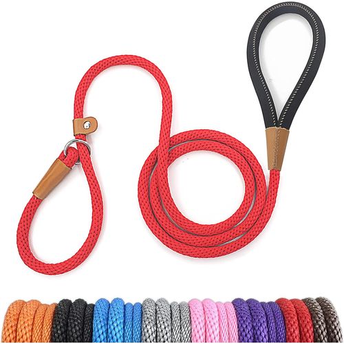 Teppc-Laisse Chien Corde 1.3cm X 180cm Laisse Pour Chien En Nylon Avec Poignée Rembourrée Réfléchissant Laisse Coulissante Aux Chiot, Petits, Moyens Et Gros Chiens