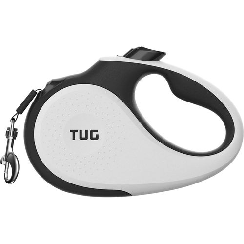 Teppc-360° Anti-Emmêlement Laisse Rétractable Pour Chien Laisse Chien Enrouleur 3 Mètres Forte Bande/Ruban En Nylon (Super Petite, Blanche)