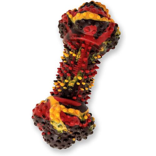 Jouet Dentaire À Mâcher Robuste,Os En Caoutchouc,Arôme Cheeseburger Au Bacon,Pour Les Petits Chiens (Jusqu¿À 11 Kg),Mâchouilleurs Modérés/Puissants