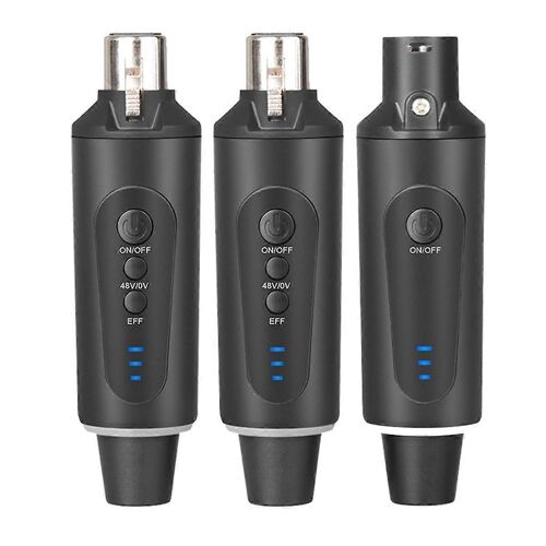 Système de microphone sans fil Émetteur-récepteur sans fil Adaptateur convertisseur de micro XLR Microp automatique