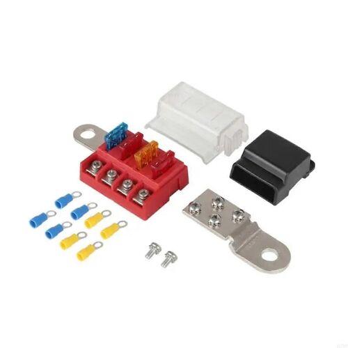 Kit De Fusibles À Lame M10 100 A 32 V, 4 Circuits, Montage Sur Borne De Batterie, Jeu De Barres, Équipement De Navigation Pour Voiture