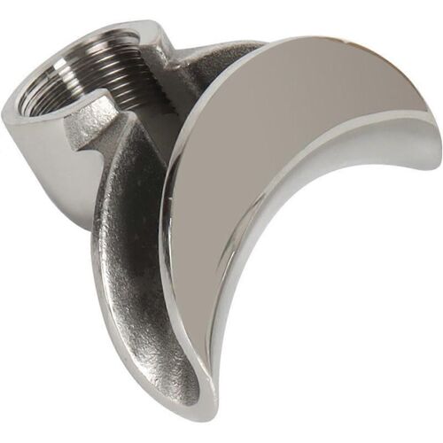 Buse de dérivation de bec de porte-filtre en acier inoxydable de 58 mm pour machines à expresso - Idéal pour les cafetières