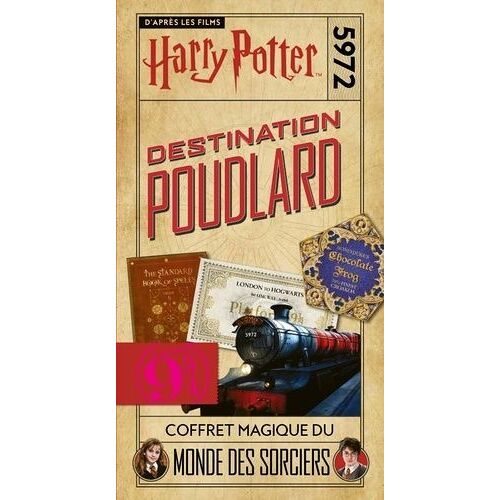 Destination Poudlard - Coffret Magique Du Monde Des Sorciers - Avec Un Carnet Ligné, Un Crayon, Un Marque-Page Et Un Bloc-Notes