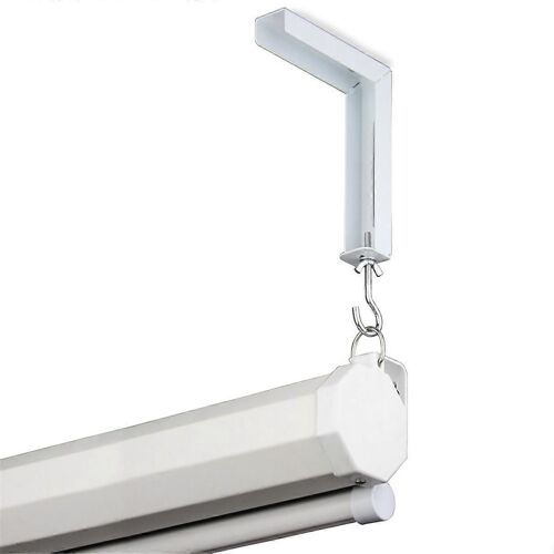 Lot de 2 supports de rideau de projecteur, support de montage en L pour écran de projecteur, extension réglable