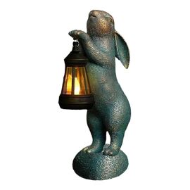 Statue De Jardin, Lanterne Solaire, Figurine D'animal D'extérieur, Ornements De Pelouse, Cadeau De Pâques