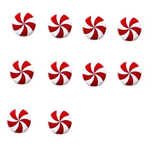 Lot de 20 housses de protection pour boutons de placard de Noël, motif bonbons de Noël, pour armoires de cuisine, B