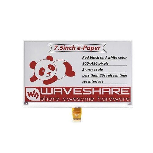 Écran E-Ink 7,5 pouces 800 x 480 pixels, rouge, noir et blanc, pour carte mère Nano RDK X3