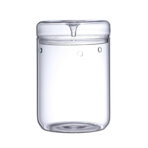 Terrarium en verre micro-paysage avec couvercle de collecte de rosée, vase bonsaï en verre paysage microscopique