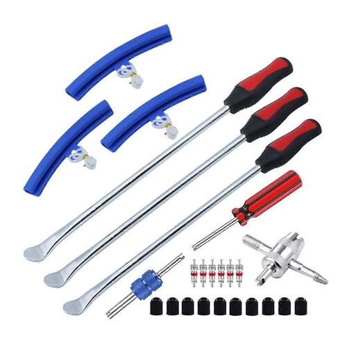 Kit De Cuillère À Pneu, Outil De Changement De Pneu 25 Pièces Pour Moto, Moto Tout-Terrain, Tracteur À Gazon, Vélo, Moto T