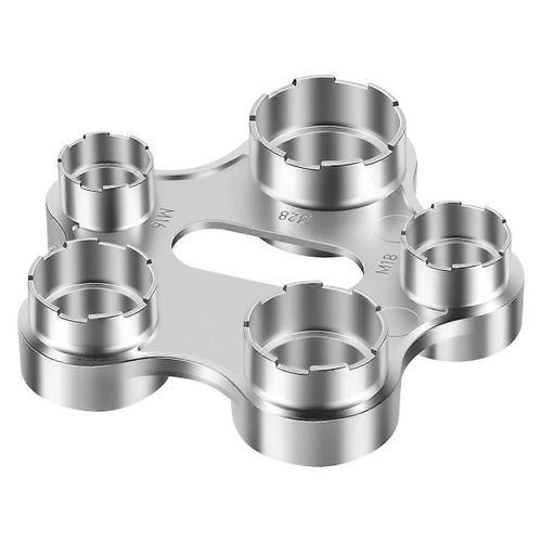 Outil de démontage d'aérateur de robinet 10 en 1, clé à molette en métal avec filetages avant M28, M24, M22, M20