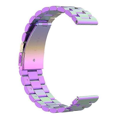 Bracelet En Métal Coloré Pour Montre Connectée Vivoactive 3 (42 Mm) Et 20 Mm