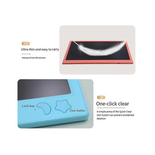 Tablette d'écriture LCD 16 pouces pour la saison scolaire, planche à dessin couleur rechargeable LCD, écriture électronique manuscrite