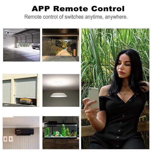 Module de commutation intelligent 4 canaux 7-32 V 10 A, relais, télécommande sans fil Wi-Fi, verrouillage automatique et minuterie, application C