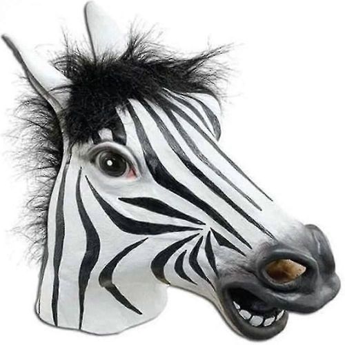 Masque De Zèbre En Latex, Tête Entière, Effrayant, Pour Halloween