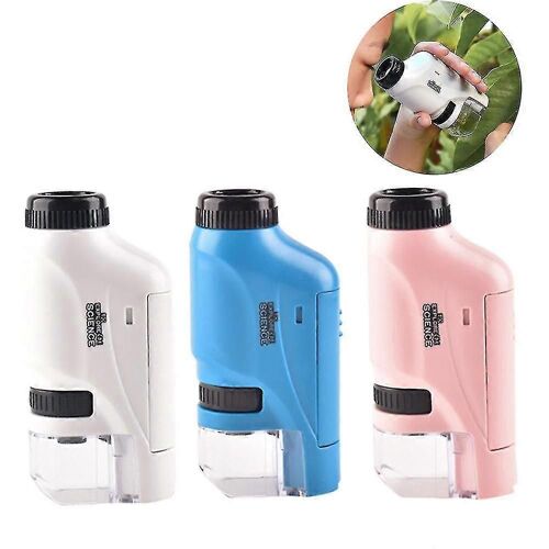 Microscope Portable 60-120x Microscope De Poche Led Light Portable Mini Microscope