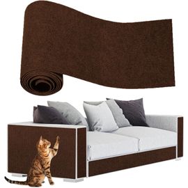 Teppc-Tapis Griffoir Pour Chat \U2013 Protections Autocollantes Pour Chat, Canapé, Tapis Et Meubles \U2013 Protection De Canapé Réutilisable (Marron, 40 X 200 Cm)