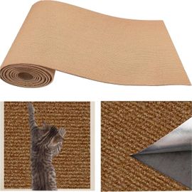 Teppc-Tapis Griffoir Autocollant Pour Chat (40 X 100 X Chameau)