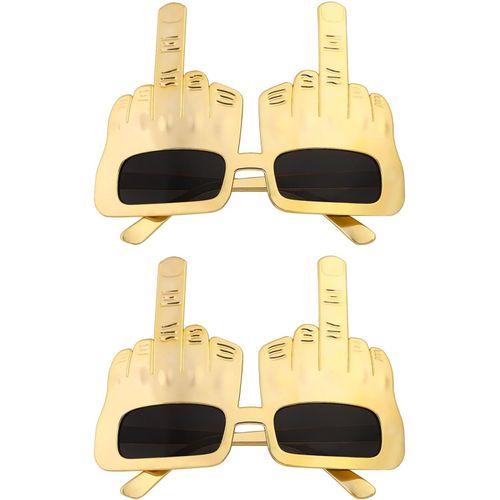 Teppc-2 Pcs Lunettes De Soleil De Fête Avec Accessoires De Fête Amusants, Lunettes Hipster Pour Adultes Et Enfants, Accessoires De Déguisement Pour Fête D'halloween