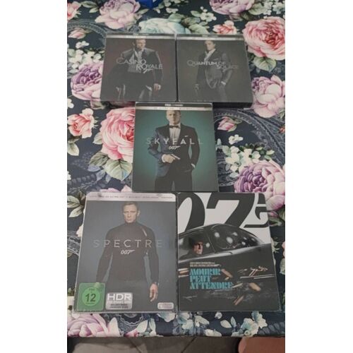 Daniel Craig James Bond Intégrale Steelbook 4k + Blu Ray