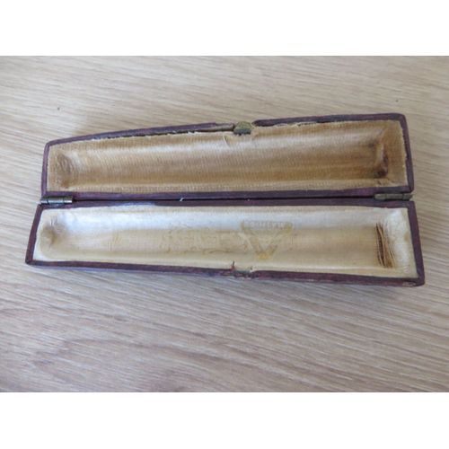 Ancien Écrin Vide Cuir Pour Fume Cigare