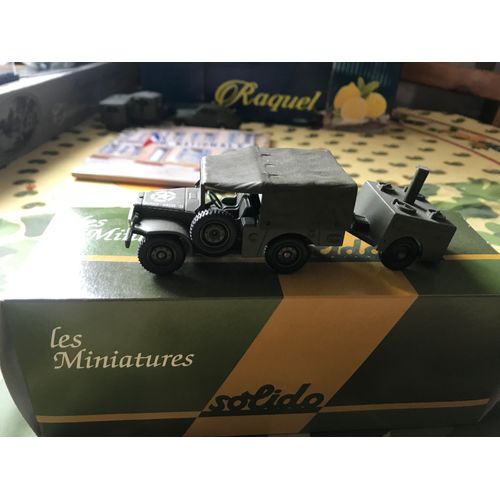 Dodge Wc 51 4x4 Avec Remorque Cuisine 1/50eme En Zamac De La Marque Solido Made In France-Solido
