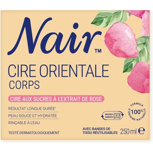 Cire Aux Sucre Méthode Orientale ¿ Kit D'épilation Pour Femmes, Enrichie En Extrait De Rose. Le Kit Comprend Un Pot De 250 Ml, 14 Bandes En Tissu S Et Une Spatule En Bois. 