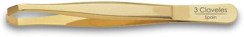 3 Claveles 12246 - Pinces À Épiler, Crabe Or 9 Cm 1 Unité (Lot De 1) Cranberry 