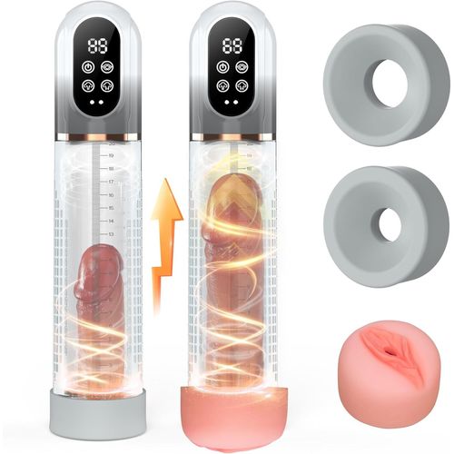 Kalanka-Pompes À Pénis Jouet Sexualité Homme, Pompe A Penis Avec 4 Modes D'aspiration Et Mode D'entraînement Automatique Pompe Penis, Étanche Ipx7 Masturbateur Automatique Pompe Penisse Agrandir Homm