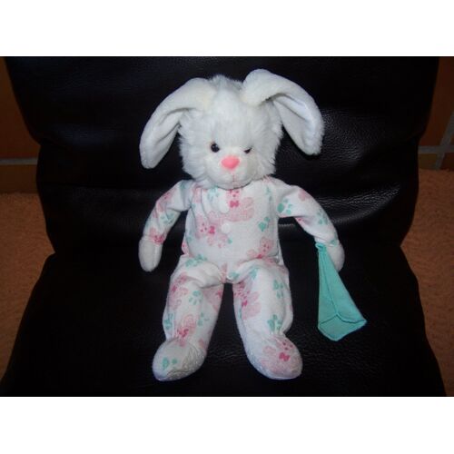 Doudou Lapin Ideal Loisirs Avec Mouchoir