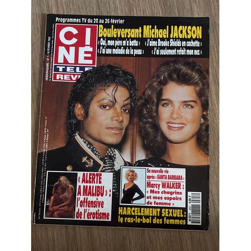 Michael Jackson Brooke Shields En Couverture Cine Magazine 1993 David Hasselhoff