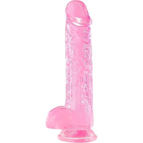 Gode Réaliste,21.5 Cm Big Dildo Avec Ventouse,Jouet Sexuel Pour Femmes Hommes Transparent