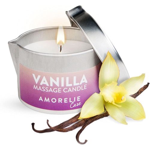 Kalanka-Amorelie Care - Bougie De Massage Parfum Vanille (50 Ml) - Cire Se Transforme En Huile Pour Massages En Couple