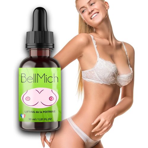 Kalanka-Bellmich Huile Lifting Poitrine 30ml À Utiliser Pour Grossir, Augmenter, Raffermir Votre Poitrine. Produit Naturel De Marque Francaise. Augmentation Du Décolleté. Diminue Le Relachement Des S