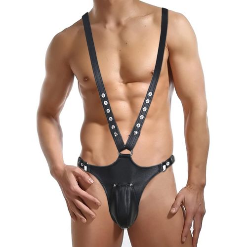Kalanka-Harnais Homme En Cuir Réglables Vêtements Body Jeu De Rôle Fétichiste Ceinture De Harnais Sm Lingerie Sexy Pour Homme Gay