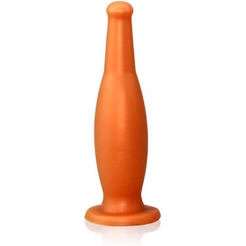 Plug Anal En Silicone Liquide Ultra Doux En Forme De Bouteille De Bière Avec Ventouse Forte Stimulation Du Point G Dilatateur D'anus Pour Hommes Femmes (S)
