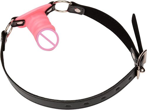 Kalanka-Baillon Boule En Silicone Avec Sangle En Cuir Réglable ¿ Bdsm Ball Gag Doux Et Sécurisé Pour Jeux De Rôle ¿ Disponible En Noir, Rose, Rouge ¿ Imperméable & Facile À Nettoyer (Pink-10cm)