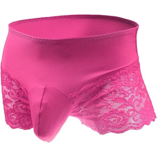 Kalanka-Culotte En Dentelle Pour Homme - En Coton Stretch Respirant - Grandes Hanches - Avec Cuisses Translucides