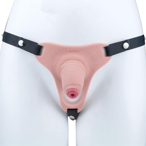Kalanka-Cage De Chastete¿E En Silicone Sex Toys Cage De Chasteté Avec Ceinture Et 4 Tailles Différentes Pour Masquer La Taille Du Pénis Chastity Cage Légère Et Souple Pour Le Bondage Du Pénis (Black,