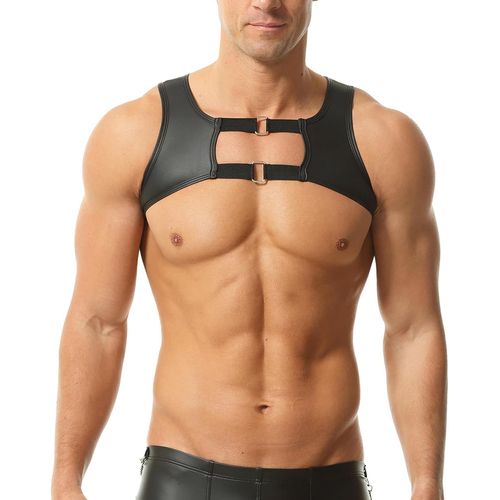 Kalanka-Harnais De Poitrine En Cuir Noir Pour Homme - Ceinture Transgenre - Harnais D'épaule Transgenre