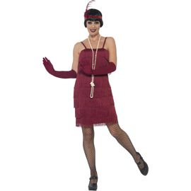 Kalanka-Smiffys Déguisement - Femme - Danseuse De Charleston, Rouge