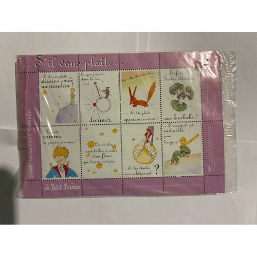 Planche De 8 Timbres Neuve Le Petit Prince Messages Timbrés