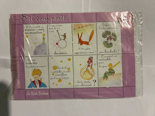 Planche De 8 Timbres Neuve Le Petit Prince Messages Timbrés