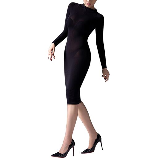 Combinaison De Nuit En Nylon Bleue - Tailles 42, 44, 46 - Occasion Parfait état - Femme