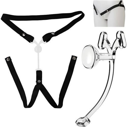 Kalanka-Cage De Chasteté Inversée Jouet Adulte Cage De Chasteté Pour Pénis Avec Ceinture Et Plateau Urinoir Cage Chastete¿E Simple Pour L'exercice Du Pénis D'un Homme Petite Chastity Cage (L,Transpar