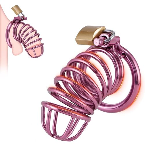Kalanka-Cage À Pénis En Métal Cages De Chastete Male,Cage De Chasteté Pour Hommes Extrême,Ceintures De Chasteté,Jouets Bdsms Dure,Bondage Fétiche Jouets Sexuels Pour Les Hommes (Ø¿50mm)