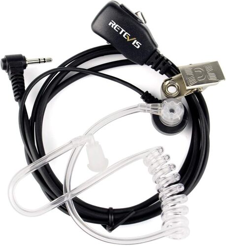 KALANKA-EAM101 RT45 Talkie Walkie Écouteurs, 1 Pin 2,5mm, Casque Oreillette Compatible avec RT45 Motorola TLKR T92 H2O/T80 Extreme T80ex T62 T82/T82 Extreme T82ex T81 Hunter Talkies Walkies (1 Pcs)